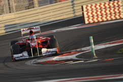 Fernando on the track