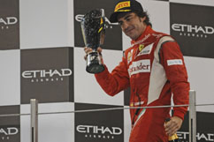 Fernando on the podium - 2nd place