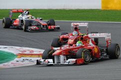 Felipe holds Fernando in distance