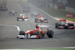 Fernando after the start