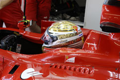 Fernando's golden helmet