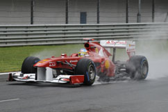 Fernando - qualifying in the rain