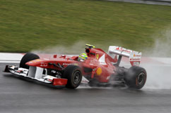 Felipe - qualifying in the rain
