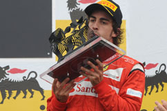 Fernando on the podium - 3rd place