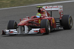 Felipe during the race