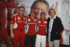 Ferrari president on stop-over visit