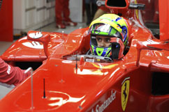 Felipe in his cockpit