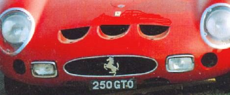Ferrari 250 GTO front end
- Nick Mason's GTO at the Fiorano test track in 1992