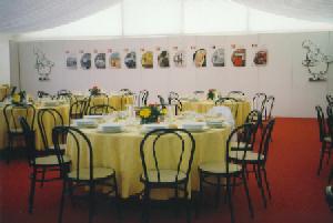 Galadinner in the tent on Fiorano Test track